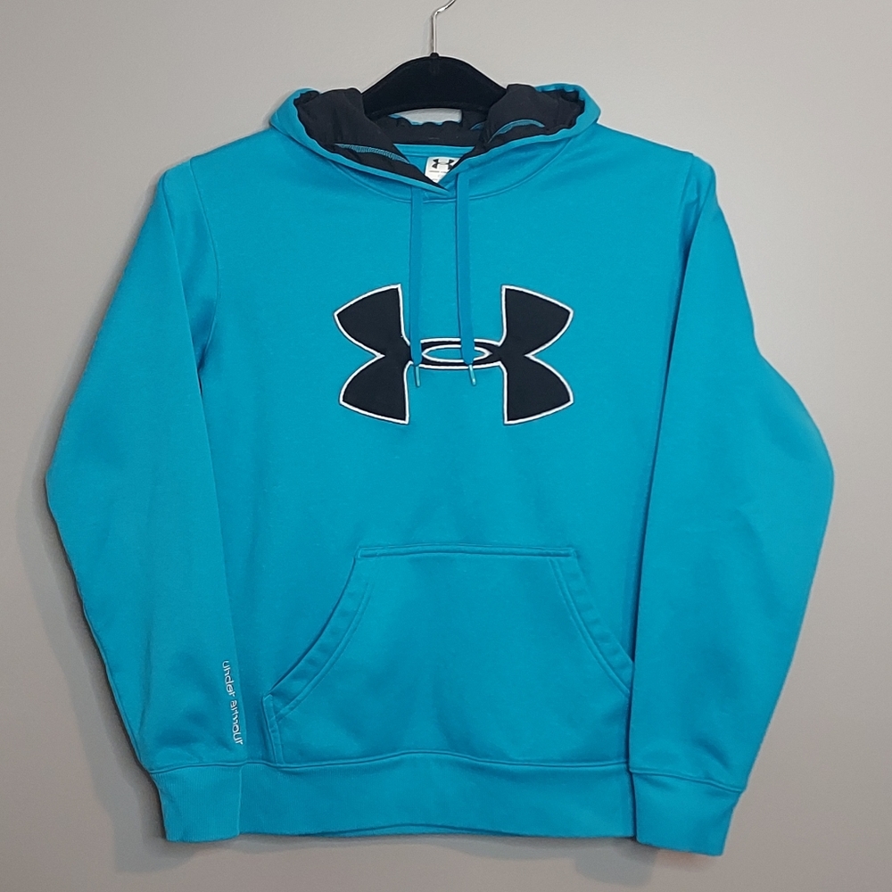 Under Armor teal hoodie/jacket/coat, size XSM